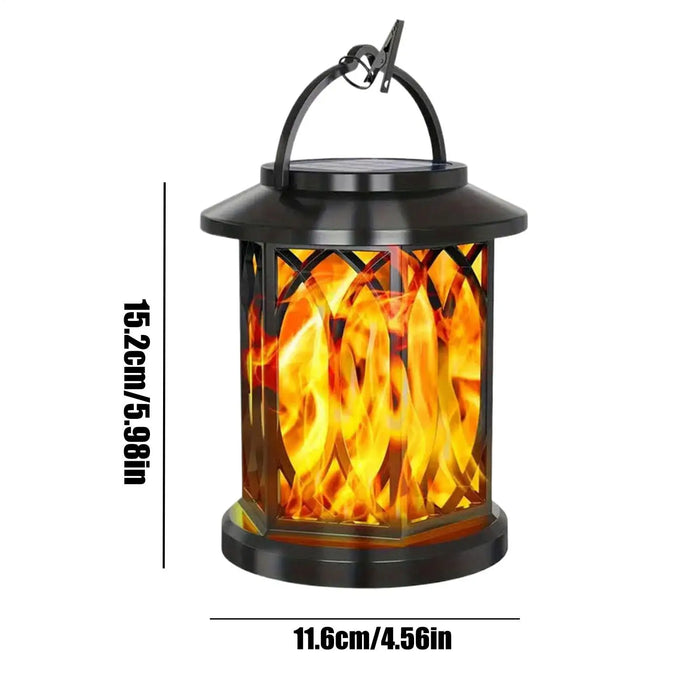 Solar Lantern Pathway Water Proof Lamp Hangable Weather Resistant Lanterns for Backyard Walkway Driveway Balcony Fence Pool Deck