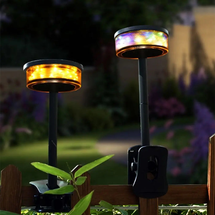 Solar Powered Solar Courtyard Light Super Bright Rainbow-colored Light Outdoor Wall Lamp Waterproof Durable