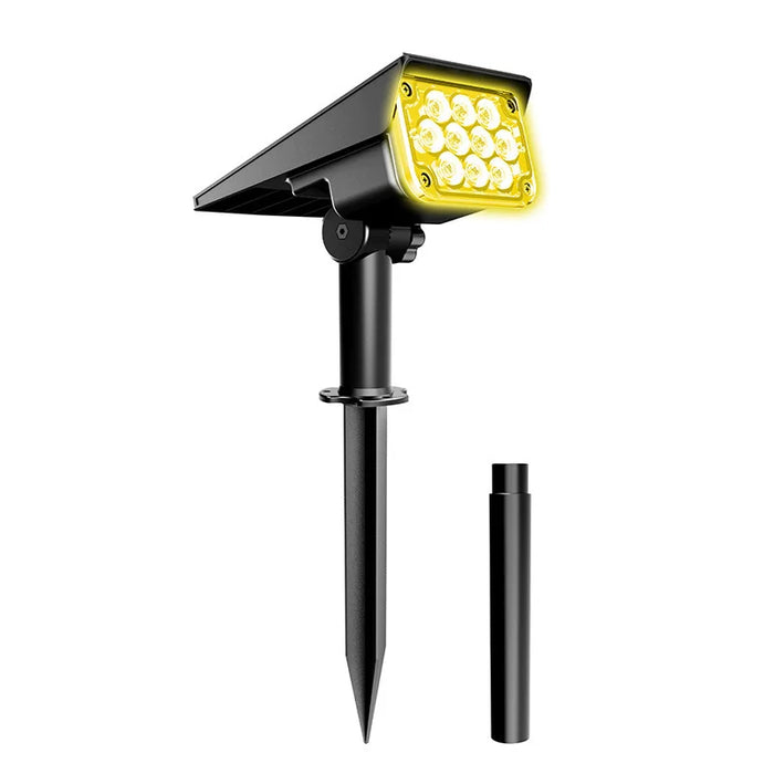 Solar Powered Motion Sensor Spotlight Outdoor Pathway Decoration Landscape Waterproof Lawn Lamp Solar Spot Lights