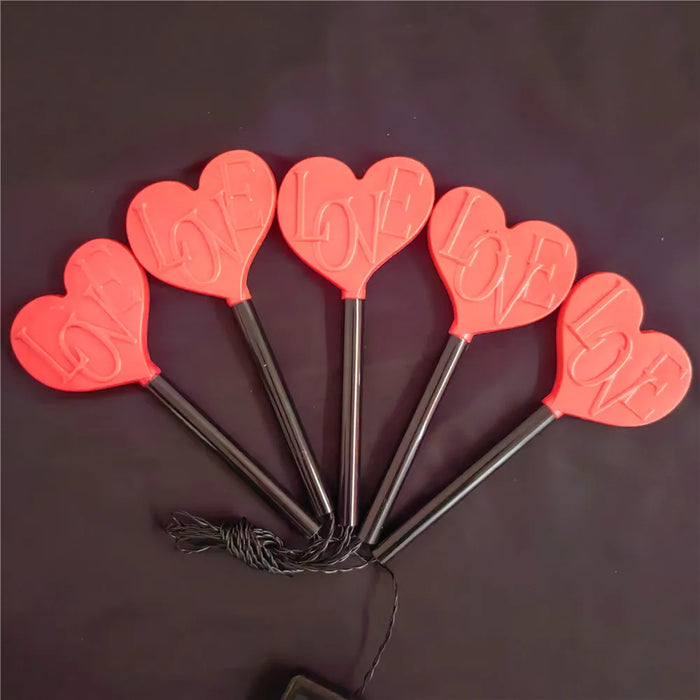 5pcs/lot Love Solar Outdoor Lights Valentine's Day Decor LED Lights Garden Decorations Pathway Lights Ground Plug Light 1006