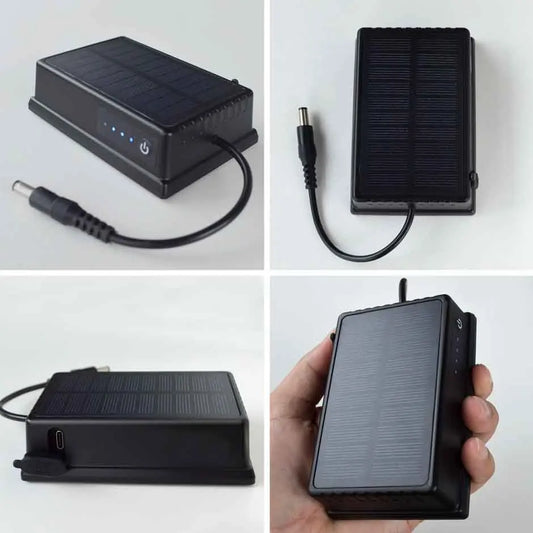 12V Power Bank Solar Magnetic Portable Battery Waterproof Mobile Supply For WiFi  Wireless Backup Rear Camera Outdoors CCTV