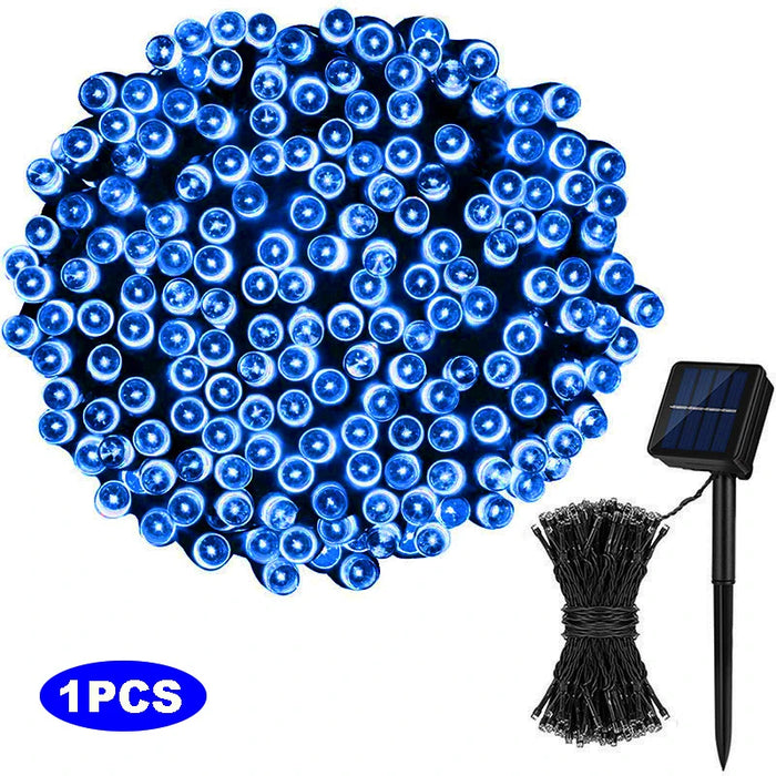 LED Solar Light String 8 Functions Outdoor Waterproof Lawn Starry Sky Christmas Garden Courtyard Decoration Atmosphere Lights