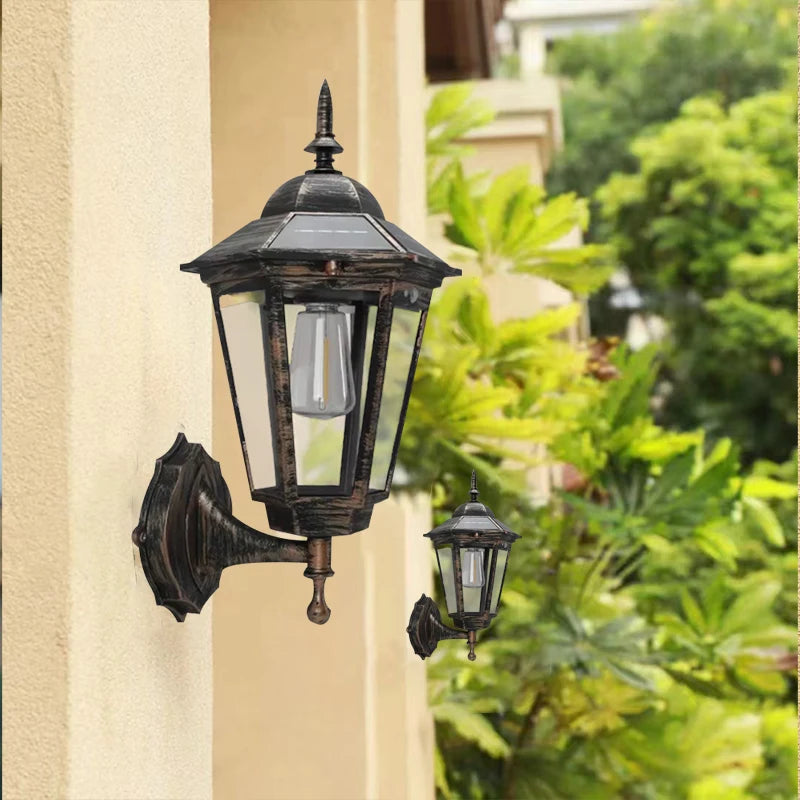 1 Pack of Solar Outdoor Light Garden Sunshine Wall Lights Home House Balcony Dusk to Dawn Sports Sensor Wall Lanterns Front Corridor Outer Wise Fence Lights