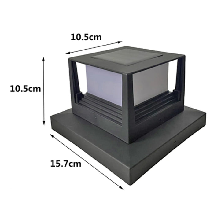LED Solar Pillar Light Waterproof Solar Lights Outdoor Column Patio Fence Light Garden Sunlight for Courtyard Pathway Decor Lamp