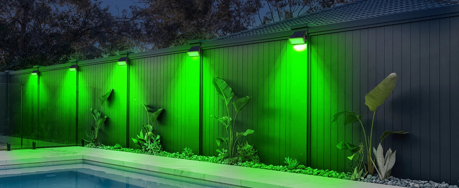 4pcs Solar Spotlight Outdoor Garden Wall Lamp for Tree Street Decor IP65 Waterproof LED Green Landscape Countyard Solar Light