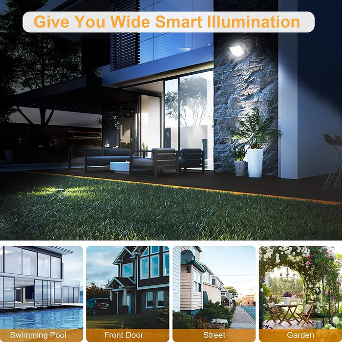 Solar Powered LED Wall Lights Split Type Garage Courtyard Lighting Super Bright Waterproof Human Body Sensing Street Lights