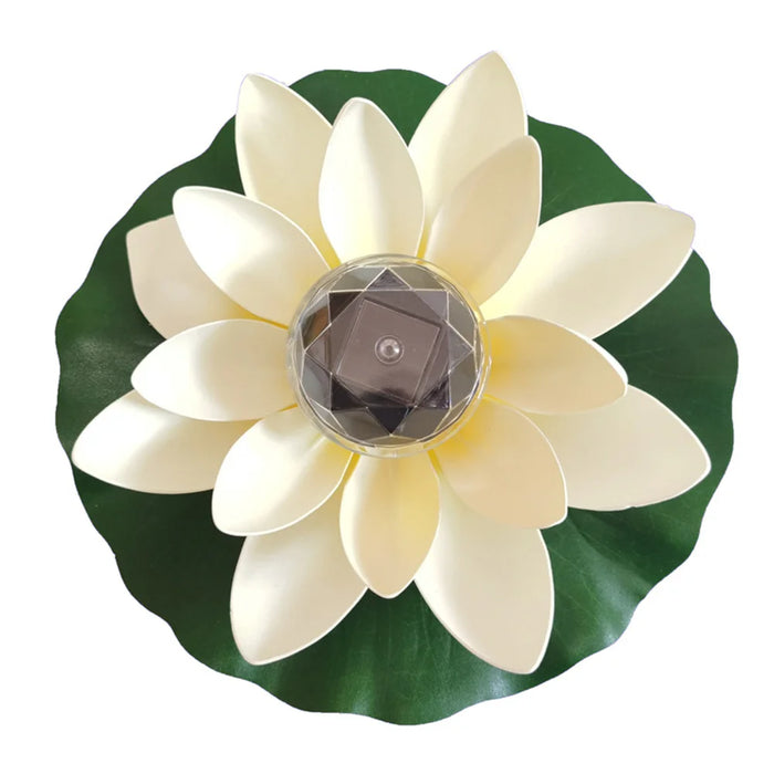 Artificial Floating Lotus Solar Powered Night Lights, Led Energy Saving Lamp, Garden Pool, Pond, Fountain Decor, Lantern Lights