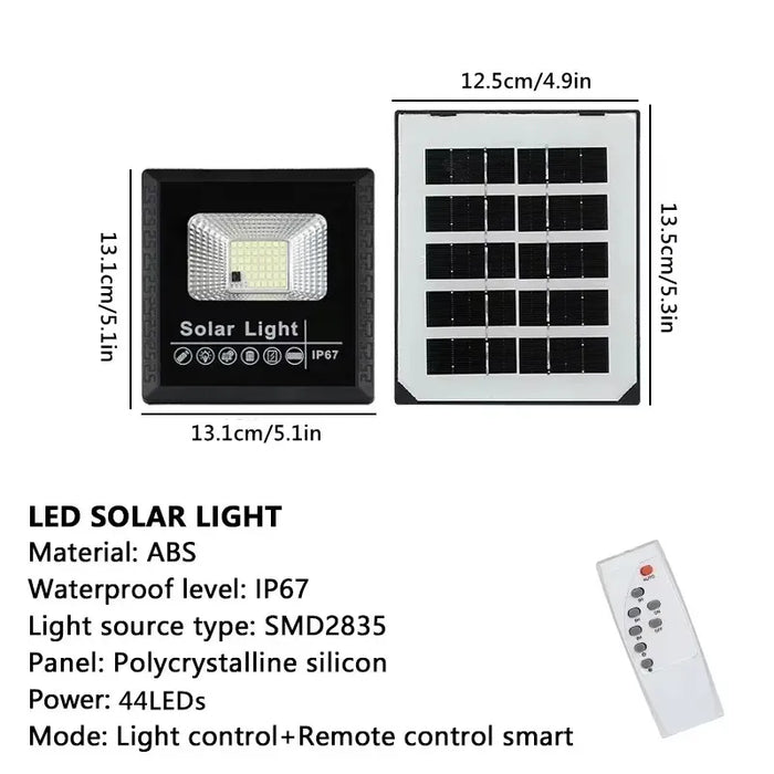 30-500W Solar Flood Lights with Remote Control Outdoor IP67 Waterproof Solar Powered Spotlight Solar Reflector Wall Lamps Hot