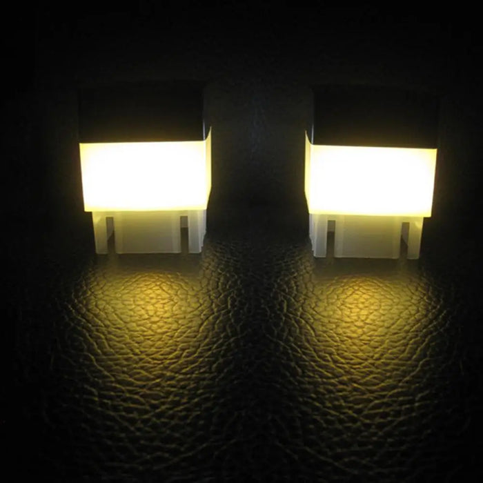 LED Solar Column Head Pillar Lamp Outdoor Fence Gate Solar Powered Post Lamp for Courtyard Landscape Garden Decor