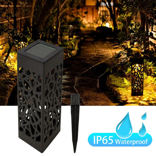Solar Garden Light Outdoor Solar Hollow Lawn Lamp Decoration Lighting Waterproof For Pathway Yard Park Courtyard Sunpower