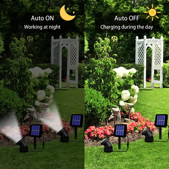 Solar Pond Spotlights, LED Solar Underwater Light Waterproof Submarine Landscape Spotlight Security Lighting for Outdoor Patio