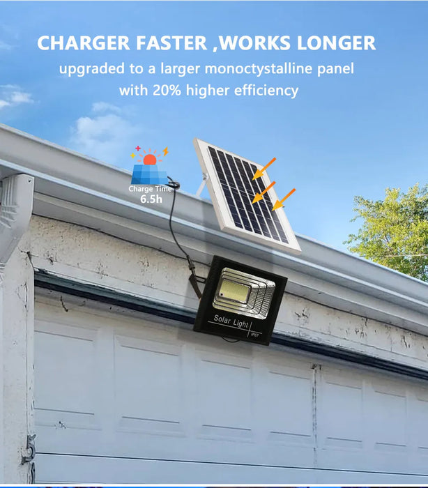 LED Solar Light Flood Lights Outdoor Solar Reflector Spotlights 50w 100w 200w 300w 500w With Remote Control For Garden Street