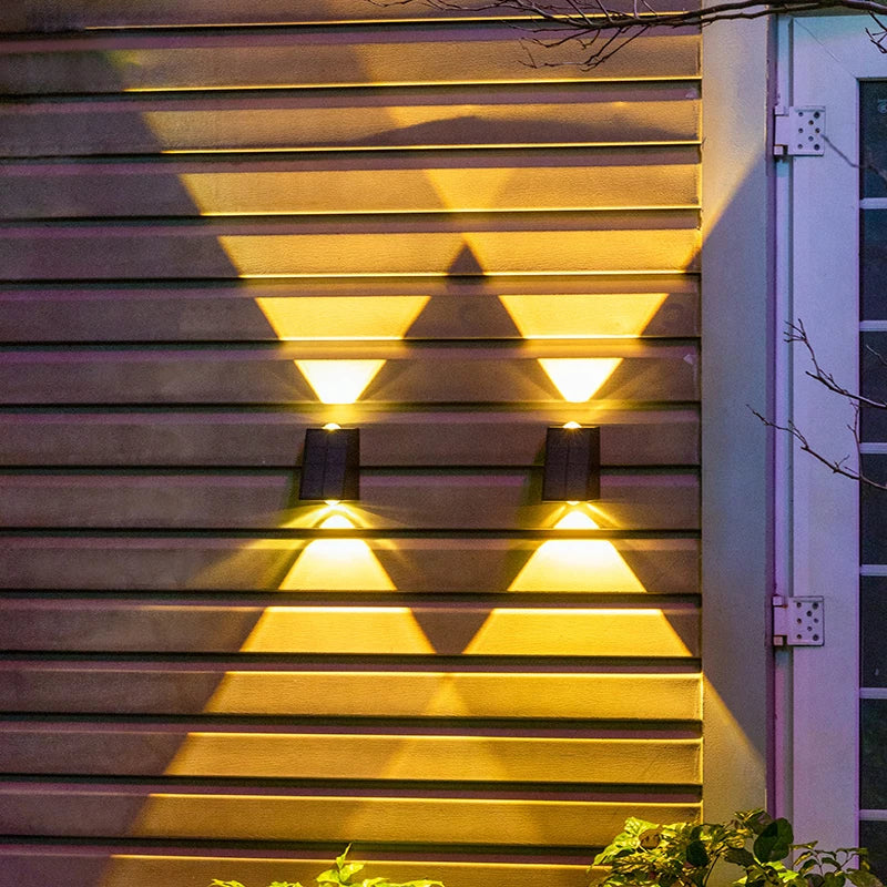 NEW Solar Wall Lights Outdoor Waterproof Street Decoration Wall Lighting LED Solar Power Porch Lamp For Villa Patio Garden