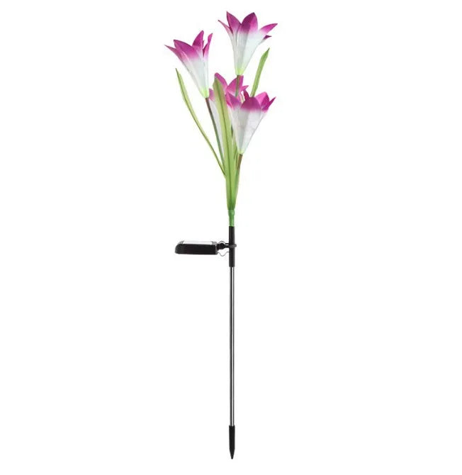 Outdoor Solar Lights Solar Garden Lawn Lights Bigger Lily Flowers landscape lighting for Outdoor Patio Yard Garden Decoration
