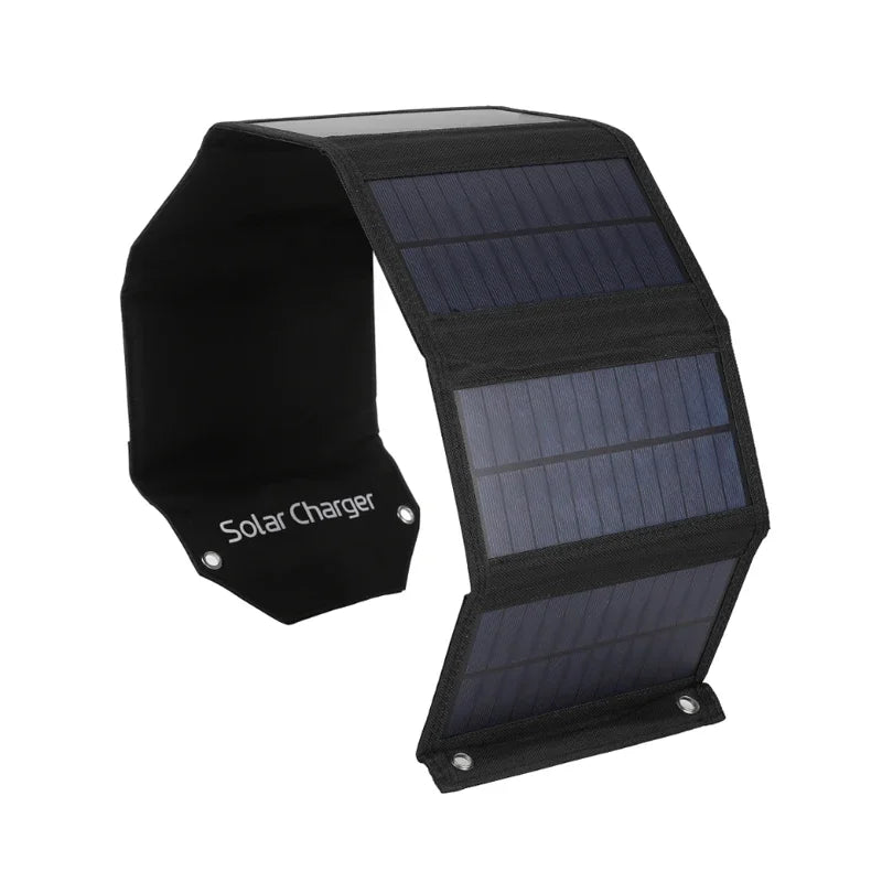 60W/80W/100W Folding Solar Panel Portable Battery Charger for Cell Phone Outdoor Waterproof Power Bank for Camping Accessories
