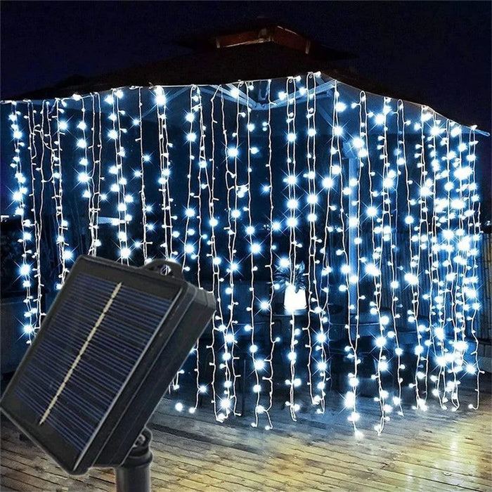Lights Decoration Solar Curtain Lights Outdoo Fairy Lights String Lights LED Lights Christmas Wedding Party Decor 2025 New Year