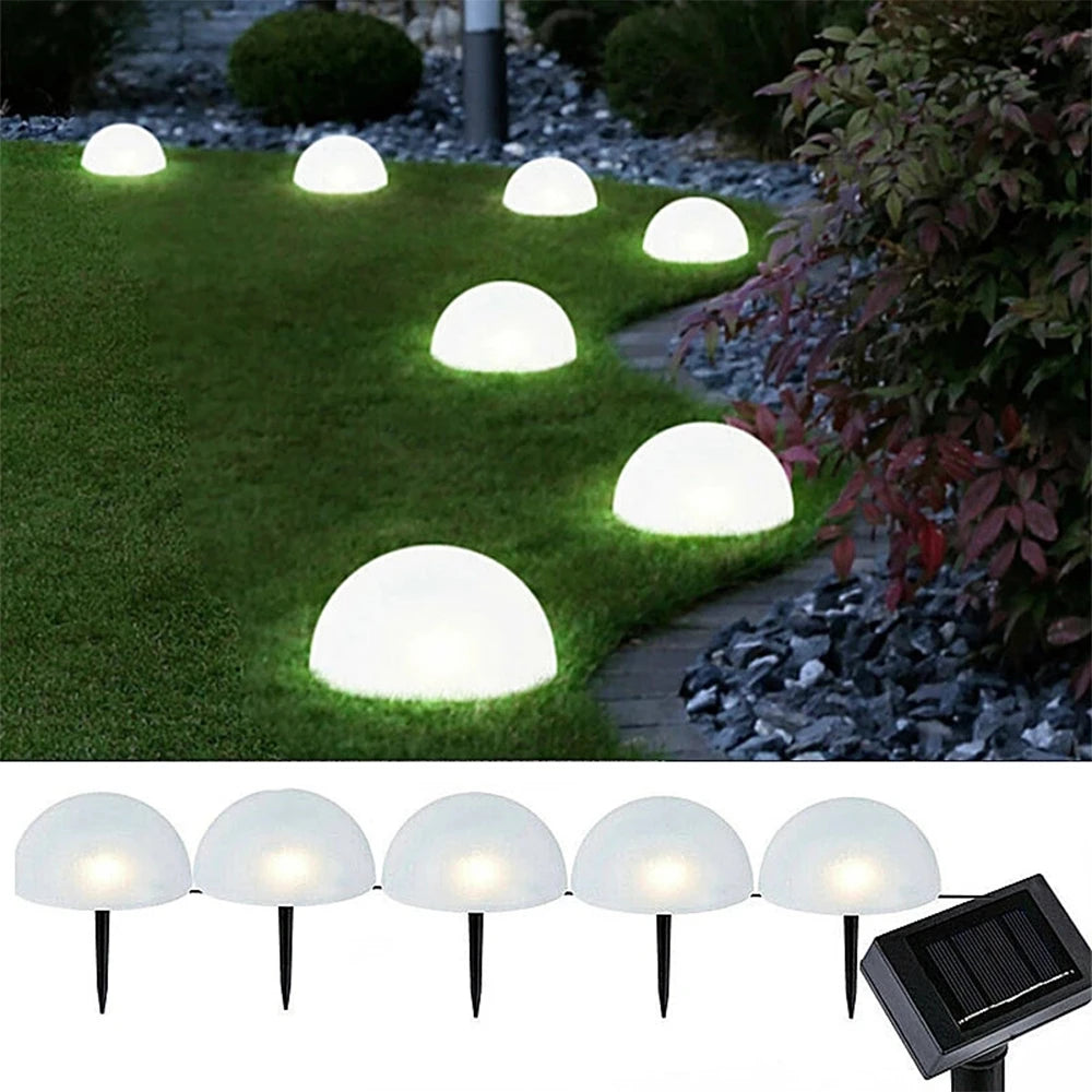 LED Solar Light Garden Lawn Lamp Waterproof Outdoor Landscape Christmas Lights Home Yard Driveway Patio Pathway Decor Lighting
