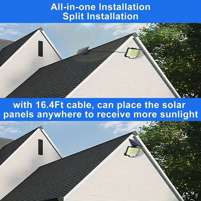Solar Security Light 200 LED Motion Sensor, Waterproof Outdoor Garden Light with 3 Modes for Pathway Christmas Gifts