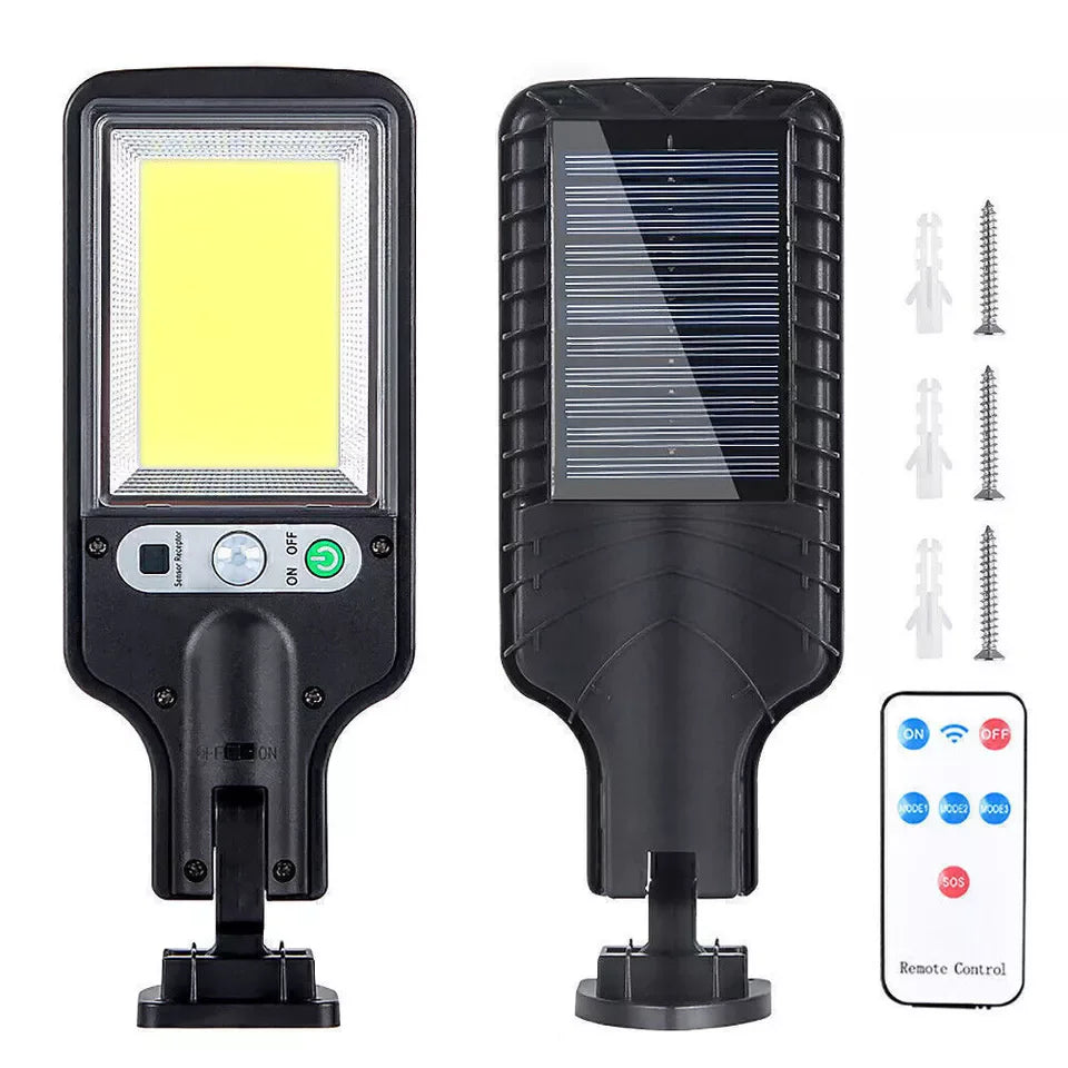 Outdoor Solar Street Light 117COB Human Body Sensing Courtyard Light Wall Light Waterproof Courtyard Garden Household Lighting