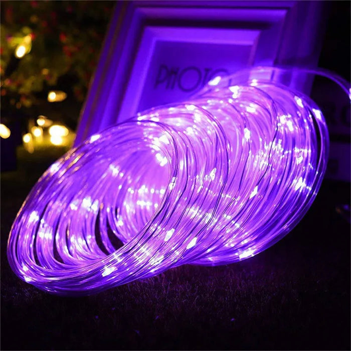 Solar String Light Outdoor Tube Rope Lights Waterproof Tube Lights for Outdoor Home Garden Parties Decor Led Lights Outdoor
