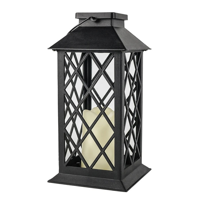 Solar LED Hanging Light Outdoor Garden Lantern Shape Ornament Backyard Porch Terrace Lawn Decoration Art Sculpture