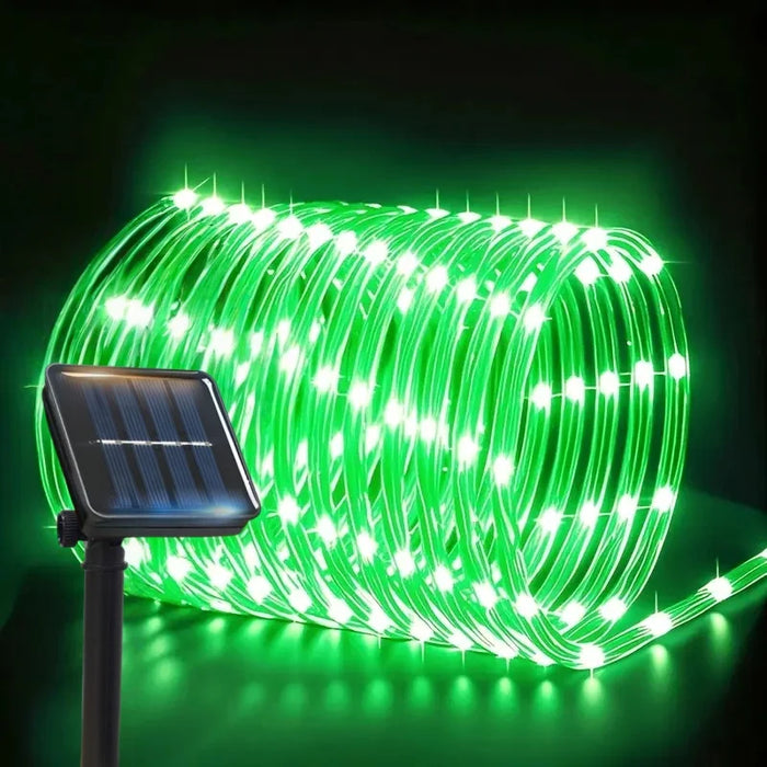 LED Solar Rope Lights Outdoor 50-200LEDs 8 Modes IP54 Waterproof String Lights for Garden Christmas Halloween Weddings Decor