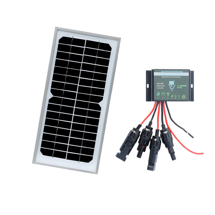 Portable Solar Panel Charger 16V 6W Solar Panels Rigid Monocrystalline Cell 12V Battery Charger With 10A Controller Power Bank