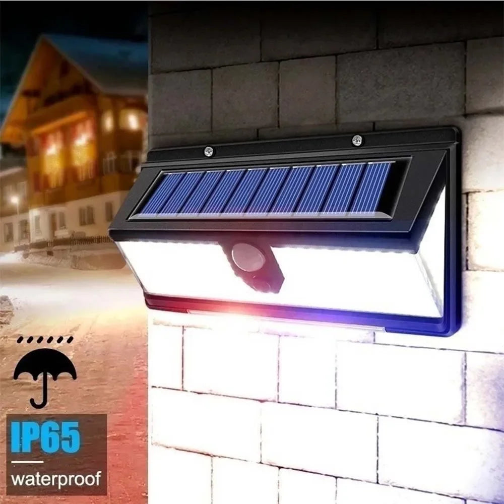 1PC Solar Wall Lights 190LED Outdoor Solar Wall Lamp PIR Motion Sensor Solar Decor Street Lamp IP65 Waterproof Garden Wall Light