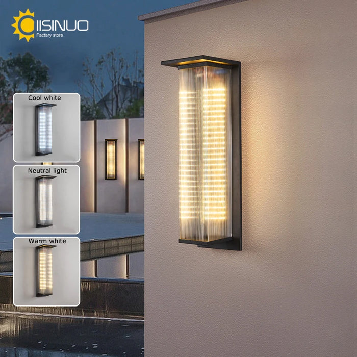 Solar Porch Wall Light Outdoor Dusk to Dawn Lighting Fixture Waterproof Solar Lanterns Anti-Rust Lanterns for Front Patio Garage