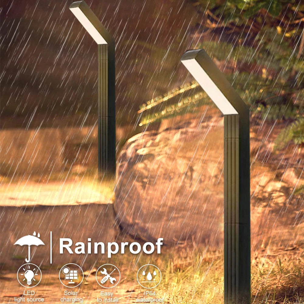 Solar Pathway Lights Outdoor Adjustable Head Solar Path Lights 4Modes 2200 MAh Waterproof  Solar Powered Landscape Light Garden