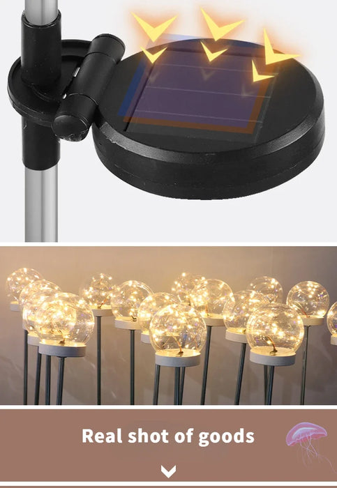 Solar Luminous Ball Reed Lamp Outdoor Scenic Spot Square Park Street Lighting Decoration Landscape Lawn Floor Lamp