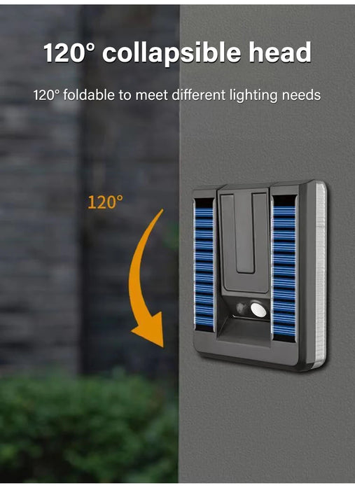Solar Wall Lamp Outdoor Waterproof Street Lights Motion Sensor 3 Modes Solar Powered Sunlight Lamps Foldable for Garden Lighting
