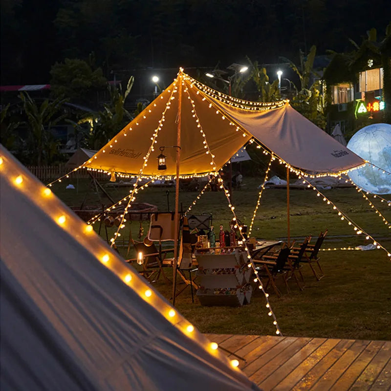 Solar Powered Crystal Ball LED String Lights Garlands for Christmas Outdoor Decoration.holiday Home Decor
