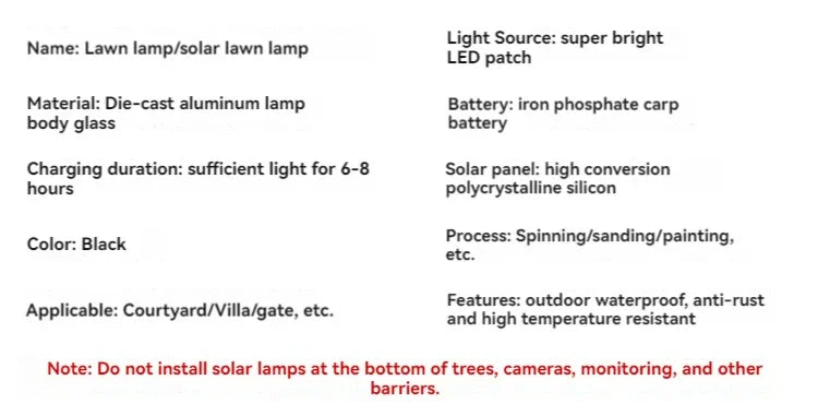 Modern Designer Solar Lamps Outdoor Waterproof Garden Glass Lanterns Street Villa Courtyard Lawn Balcony Decoration Floor Lights