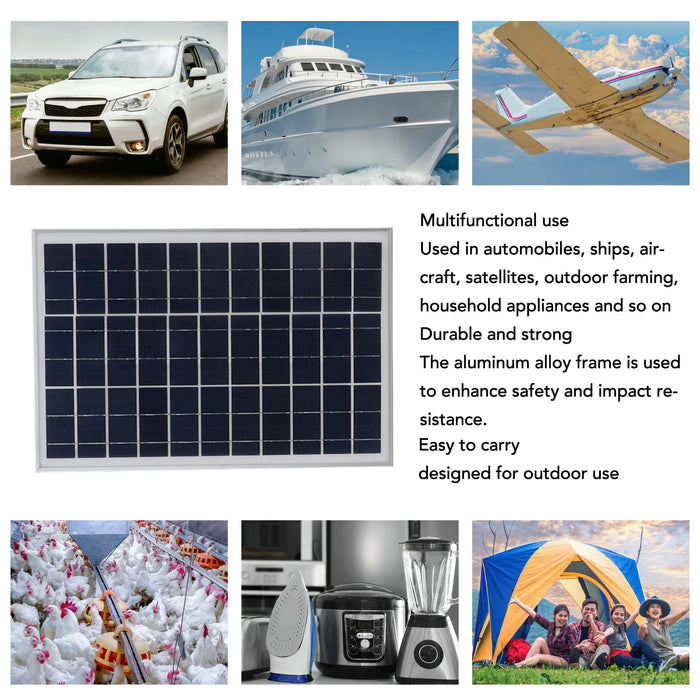 25W Portable Solar Panel Charging Board High Conversion Efficiency Waterproof  Durable Solar Panel For Cars Ships Aircraft