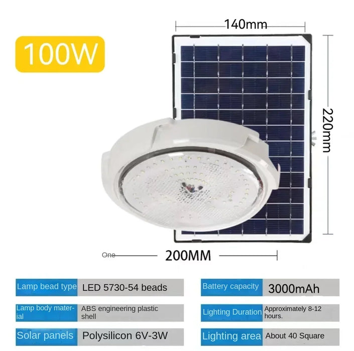 Solar lights Indoor Home Top Ceiling House Outdoor Garden pandent light Panel Lamp Fixture For Corridor Garden Living Room
