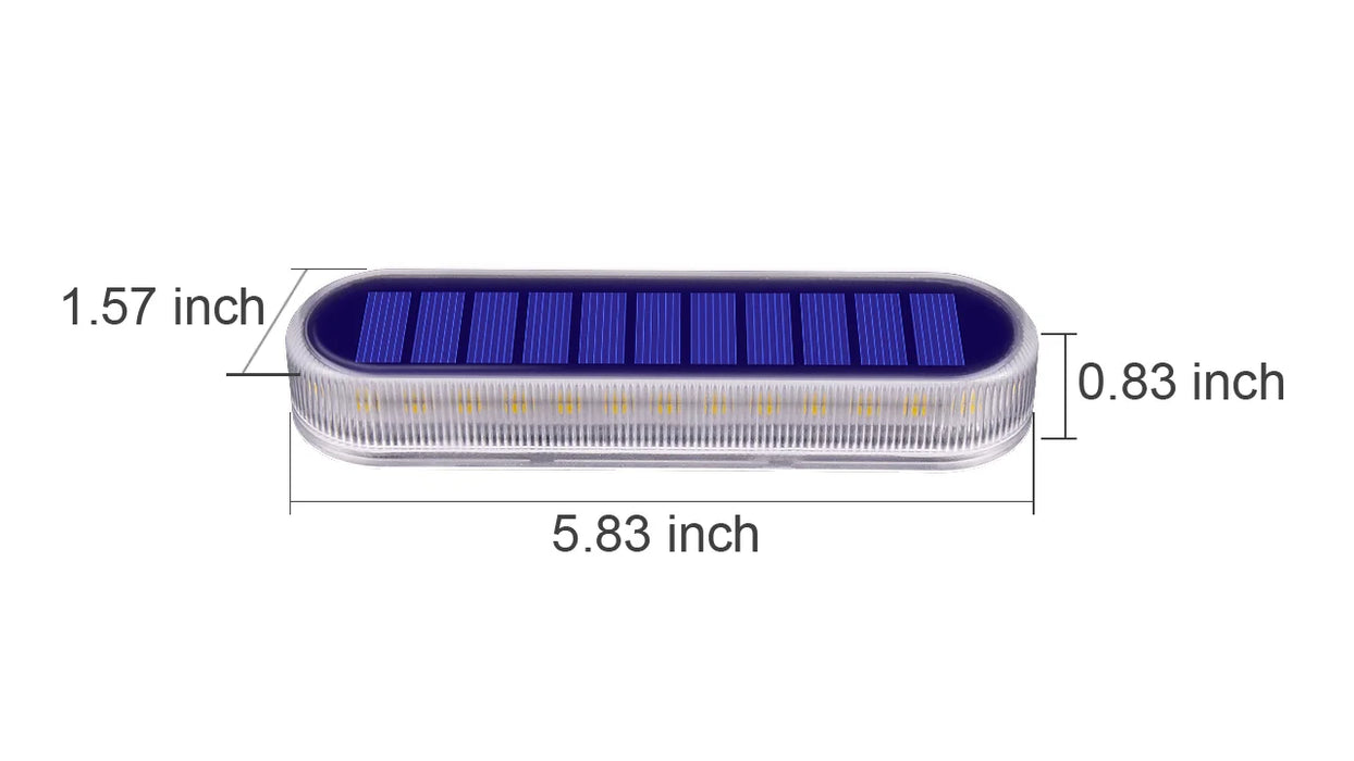 Solar Deck Lights 4 Pack Outdoor Step Lights Waterproof IP68 Led Solar Garden Lights for Railing Stairs Fence Yard Patio Pathway