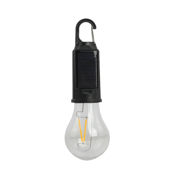 Outdoor solar camping lights, decorative light bulbs, charging hooks, retro tent lights, atmosphere lights for campsites tungste