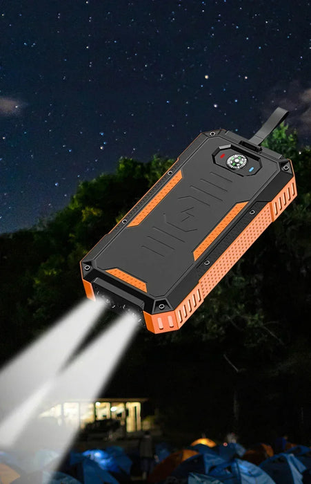 Solar panels Power bank Wireless charging solar phone charger 99000mAh with Camping Lamp Mobile Phone Charger USB Power bank