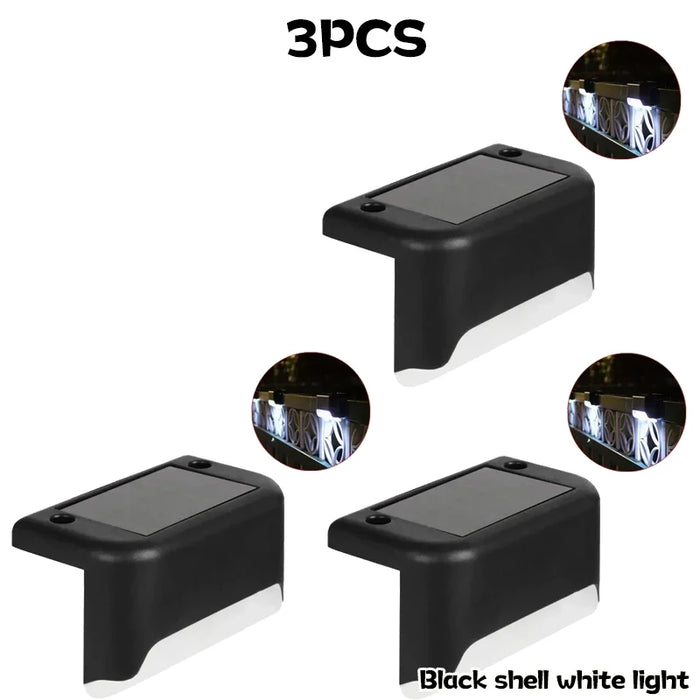 1-10PCS Solar Deck Lights Outdoor Step Lights Waterproof Led Solar Lights for Railing Stairs Step Fence Yard Patio and Pathway