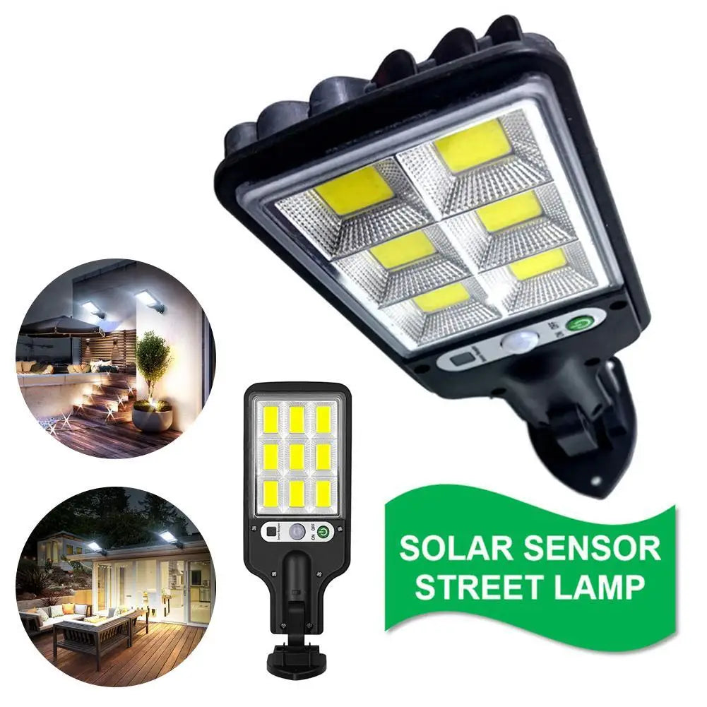 Solar Outdoor LED Wall Light COB Garden Solar Motion Solar Waterproof Spotlight Street Light Lamp Power Sensor Human Induct S8R7