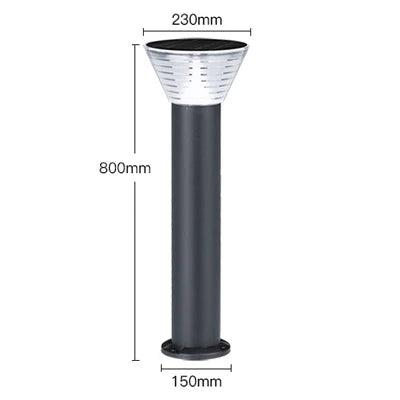 Outdoor Solar Bollard Light Villa Landscape Pillar Post Solar Gate Light Garden Solar Lamp