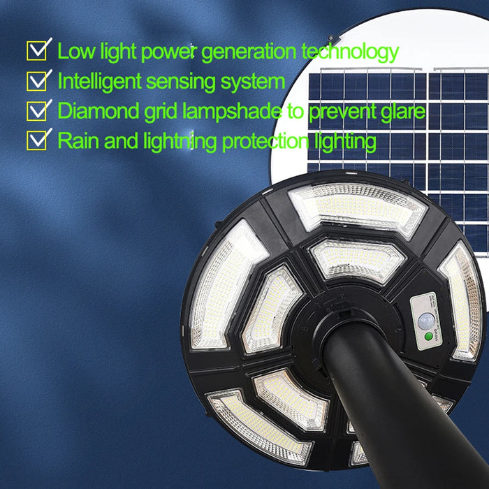 Solar outdoor street lamp UFO solar street lamp garden lamp with sensorintelligent light sensesuitable for all kinds of scenes