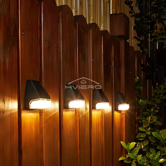 Led Solar Wall Lamps Lighting Ultra Bright Outdoor Rainproof Courtyard Garden Decoration Staircase Steps Fences Induction Light