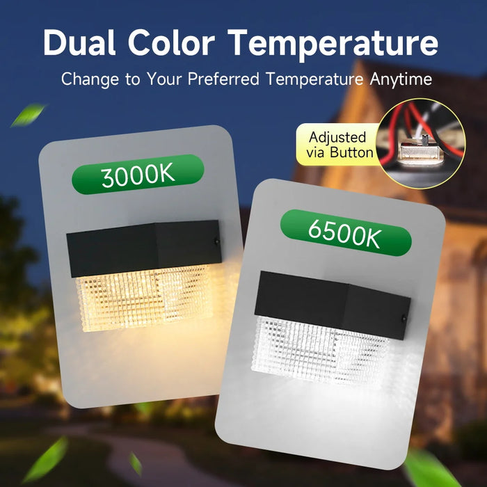 Solar LED Light, Outdoor Waterproof Wall Lamp, Streetlights Exterior Garden Decoration Yard Porch Walkway Solar Wall Light Home