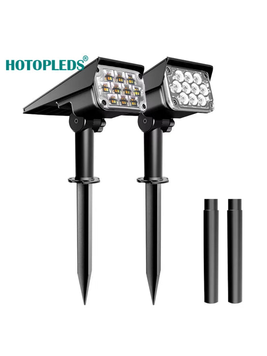 Solar Powered Motion Sensor Spotlight Outdoor Pathway Decoration Landscape Waterproof Lawn Lamp Solar Spot Lights
