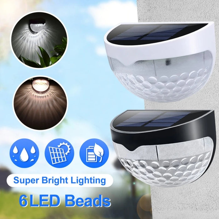 LED Solar Light Outdoor Wall Lamps Energy Garden Lamps Waterproof Solar Fence Lamp Christmas Decoration Festoon Led Light