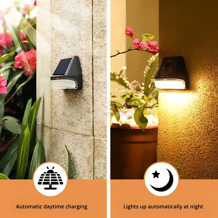 Led Solar Wall Lamps Lighting Ultra Bright Outdoor Rainproof Courtyard Garden Decoration Staircase Steps Fences Induction Light