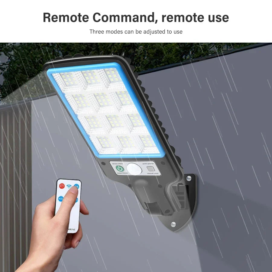 LED Solar Street Lights Outdoor 1-4 Pack Solar Lamp with 3 Light Mode Waterproof Motion Sensor Security Lighting for Garden