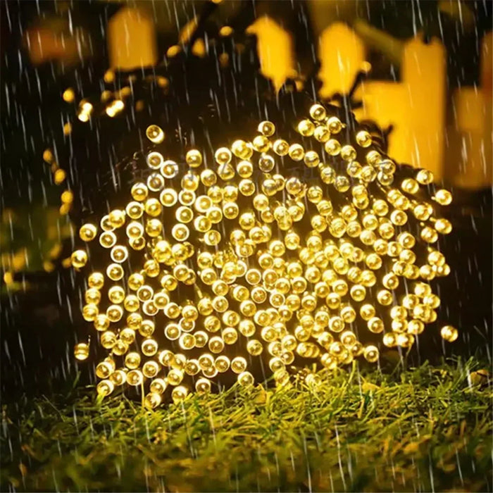Solar LED String Lights Outdoor Waterproof Fairy Lights String Solar Garland for Patio Wedding Christmas Xmas Garden Light